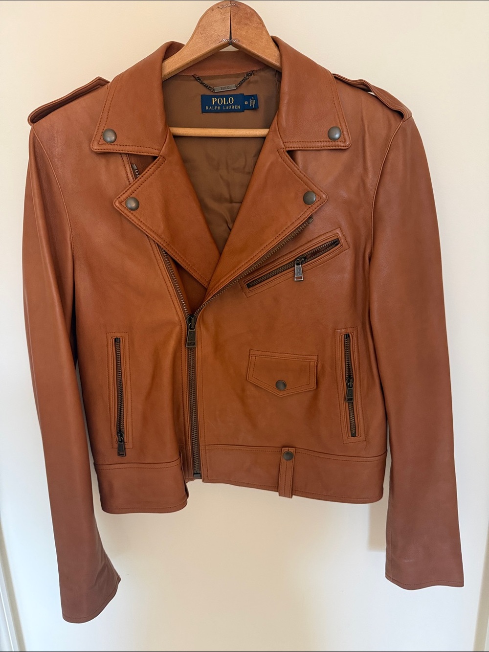 Polo Ralph Lauren leather motorcycle jacket